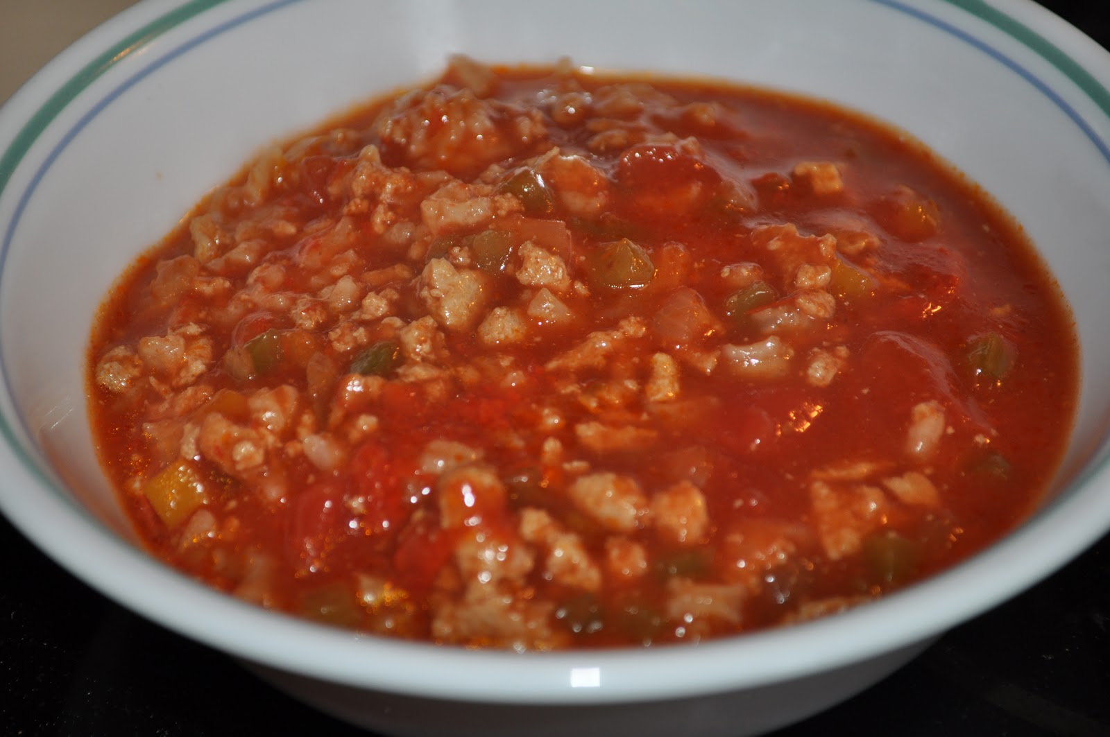 Life in my Kitchen...and beyond: #100: Unstuffed Pepper Soup