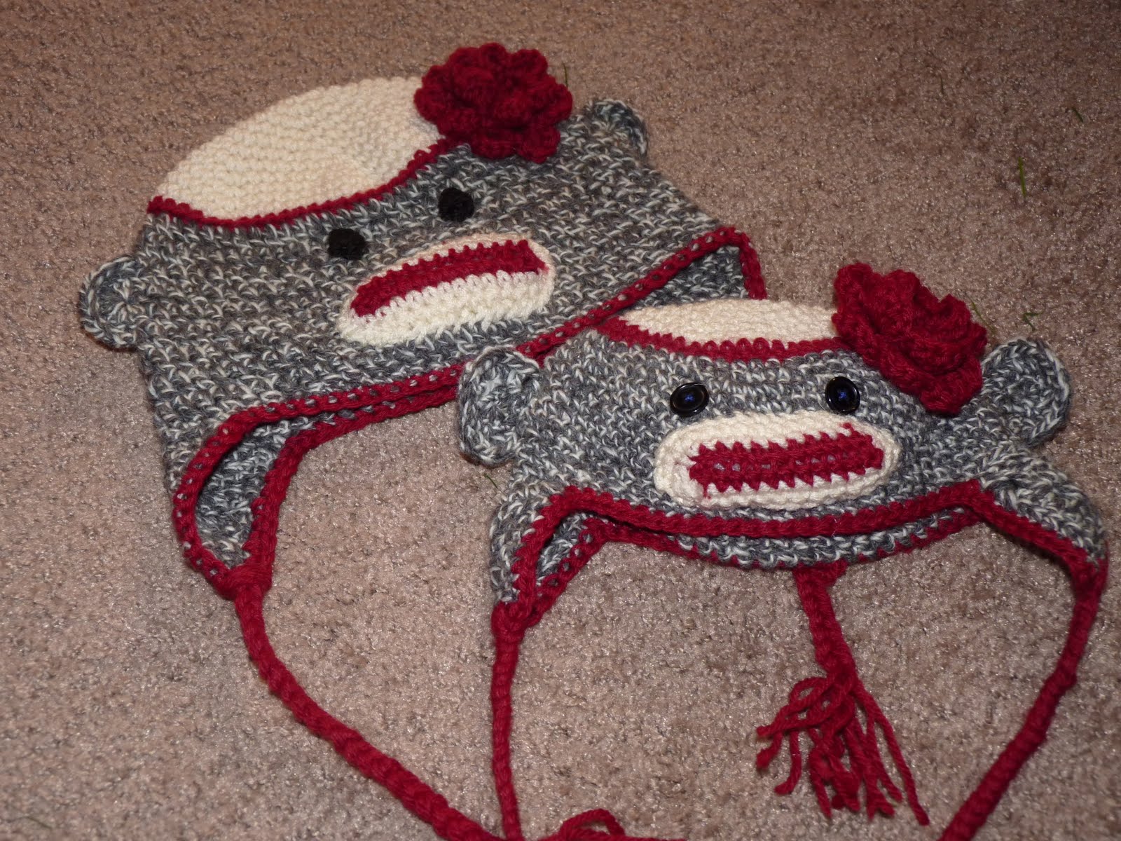 The Worsted Crochet Blog: Cat&apos;s Sock Monkey Hat Pattern