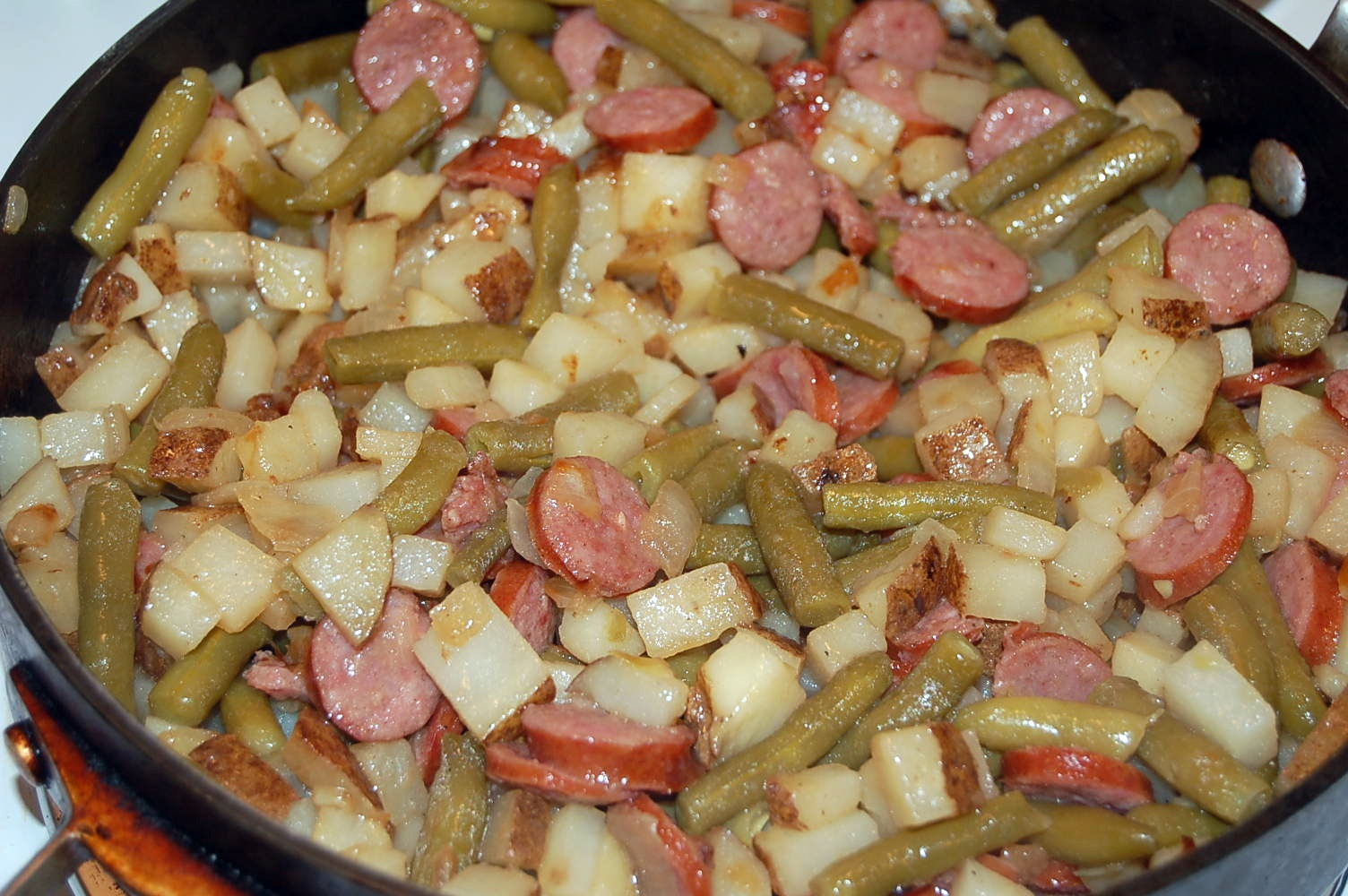 Feeding My Picky Eaters Green Beans with Potatoes One pot meal