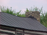 Black color on metal roofing