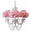 chandelier & roses