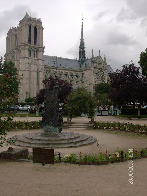 Jardim da igreja de Saint Julien le Pauvre