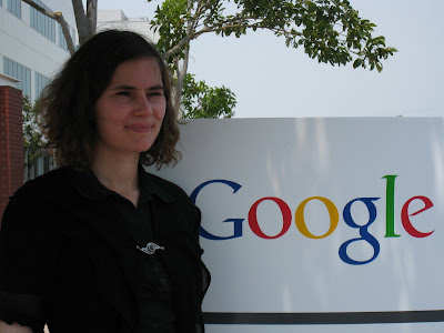 Stefanie auf dem Google Campus