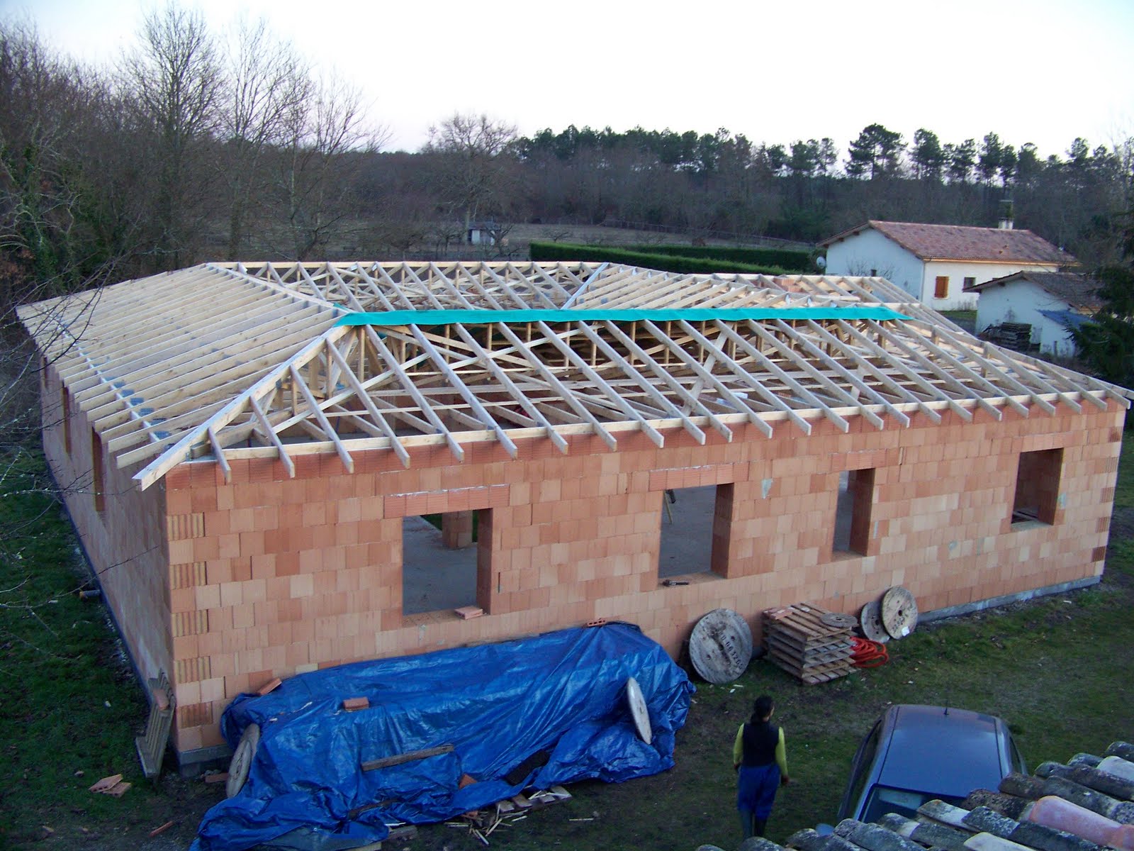 Autoconstructionà Saucats Ecran soustoiture