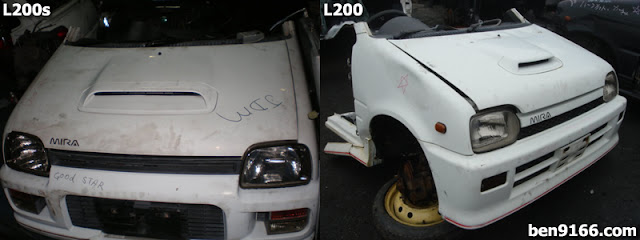 How to differentiate Daihatsu Mira L200 and L200s - BEN9166