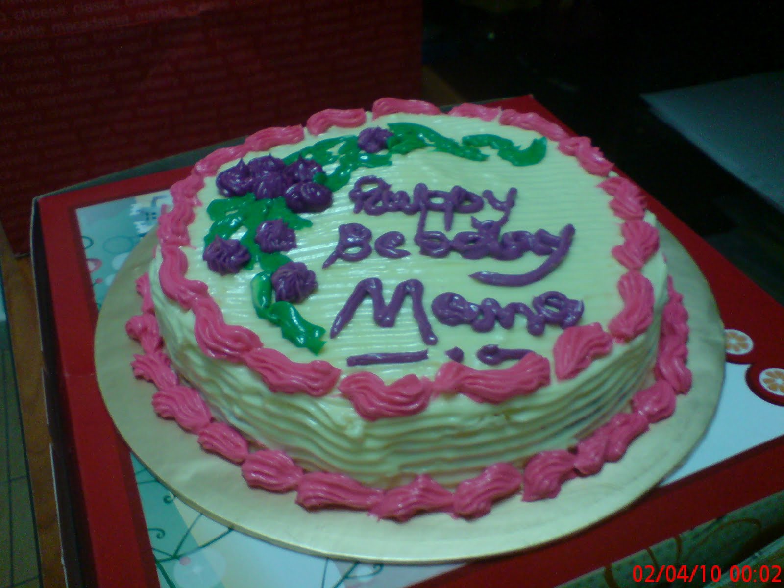 Qaseh Homemade Cake Happy Birthday Mama Yg 51 Gambar Kek