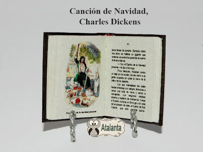 libro miniatura Cuento de Navidad. Dickens