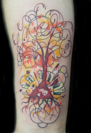 A tree tattoo design is one of tree tattoo designs. hip tattoos for girls