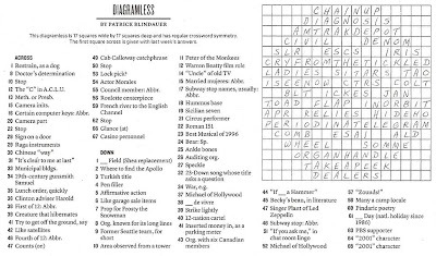 The New York Times Crossword in Gothic 03.21.10 — Stop! — the Diagramless