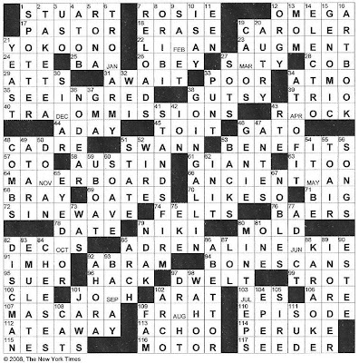 The New York Times Crossword in Gothic: 09.14.08 &ndash; Sunnyside Up