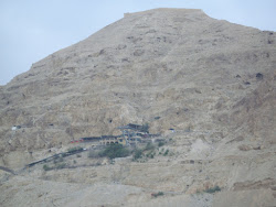 Bibilical mount of temptation of christ in Jericho(Palestine).