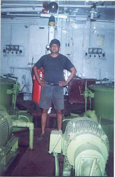 Chief Engineer Rudolph.A.Furtado on "J.N.P.T Tugs" in Nhava  1999-2000.
