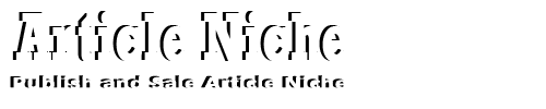 Article Niche