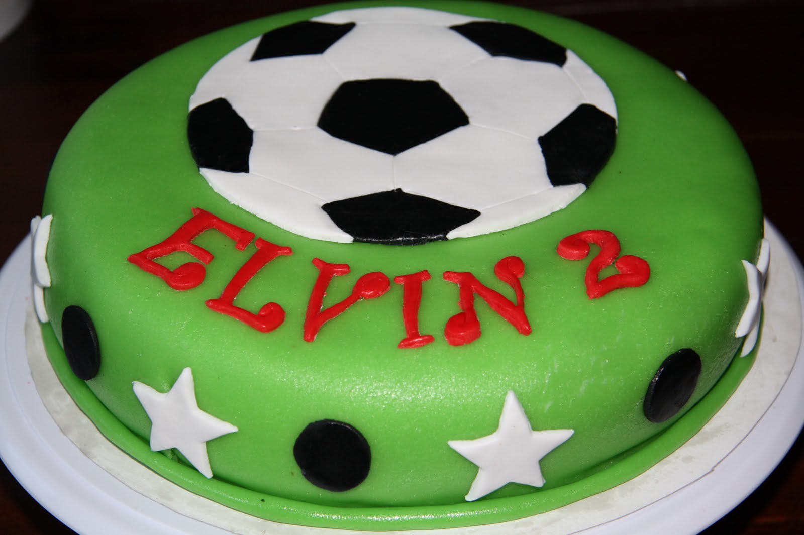The Cake Booth Soccer birthday cake