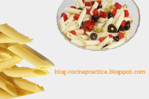 Recetas de Cocina Fáciles de Pasta: Macarrones primaverales en proceso de elaboración y su ingrediente principal.