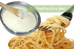 Espaguetis con salsa láctea, una receta fácil de preparar.