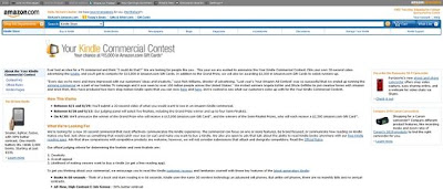 Your Kindle Commercial Contest, amazon.com/ykcc