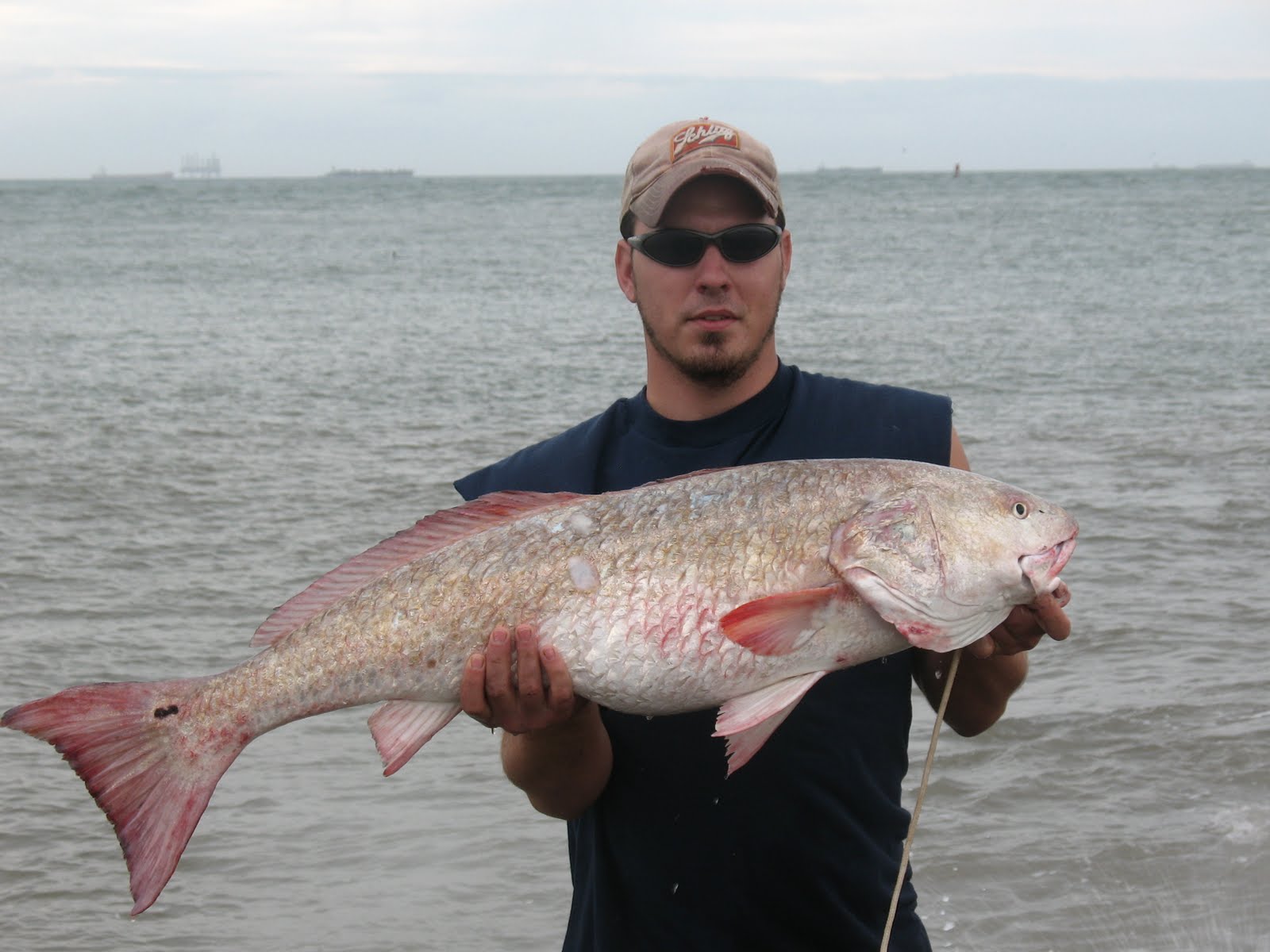 Doing It On The Road Red Fish on the South Jetty, Port Aransas Pass