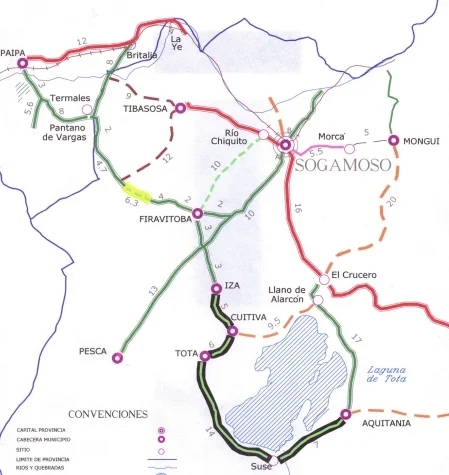 mapa anillao turistico Sugamuxi