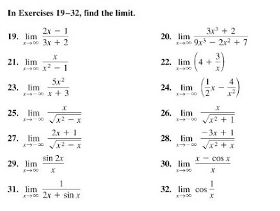 RHS AP Calc BC 2010-11: Trig Limits, Infinite Limits and Limits at Infinity