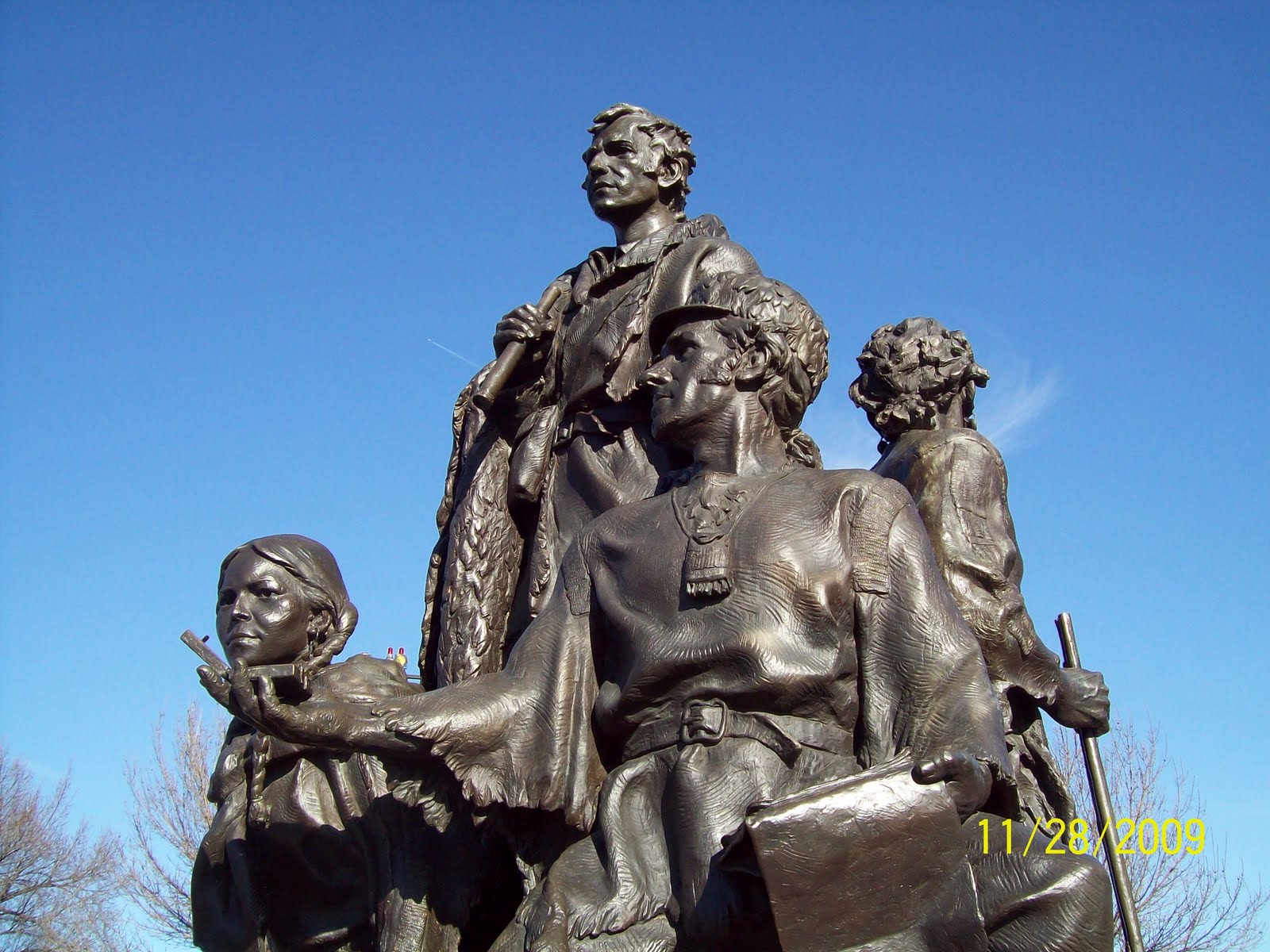 Lewis and Clark Statue in Case Park.