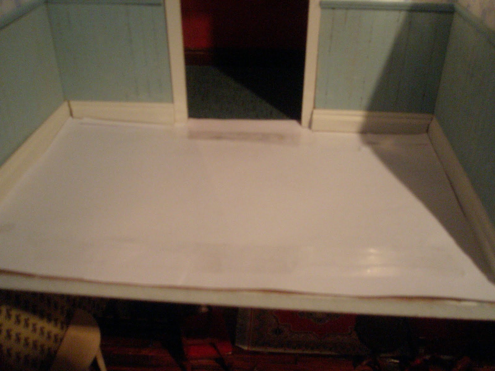 Julie's Doll House Bathroom floor