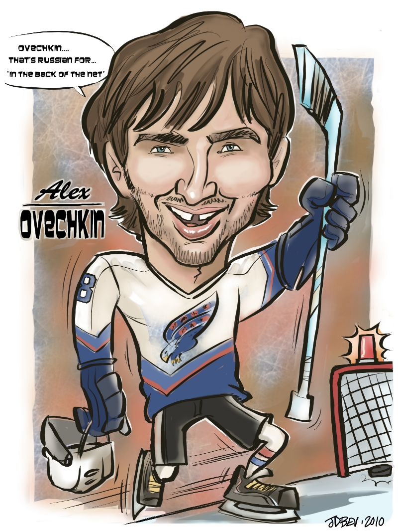 John Beveridge 'caricaturist' hockey player caricatures