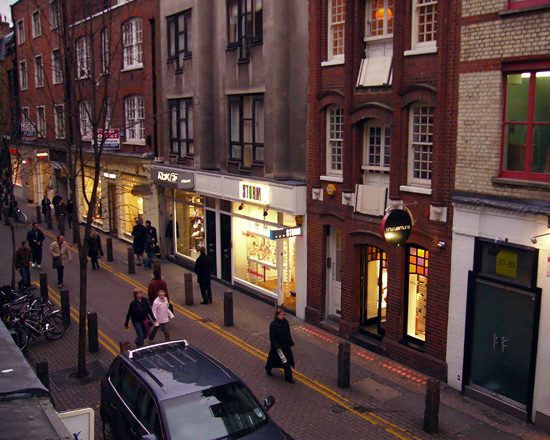 view of neal street shops from our balcony - photo by Joselito Briones