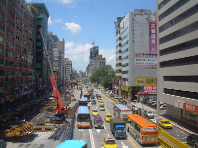 Taipei street construction