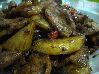 My Wok Life Cooking Blog Slow-Fried Pork Meat With Potatoes