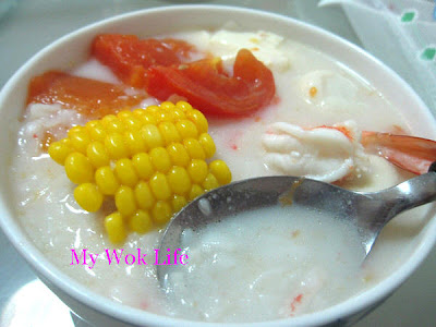 My Wok Life Cooking Blog Milky Papaya Soup with Hor Fun Noodle (木瓜牛奶汤)
