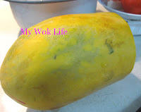 My Wok Life Cooking Blog Milky Papaya Soup with Hor Fun Noodle (木瓜牛奶汤)