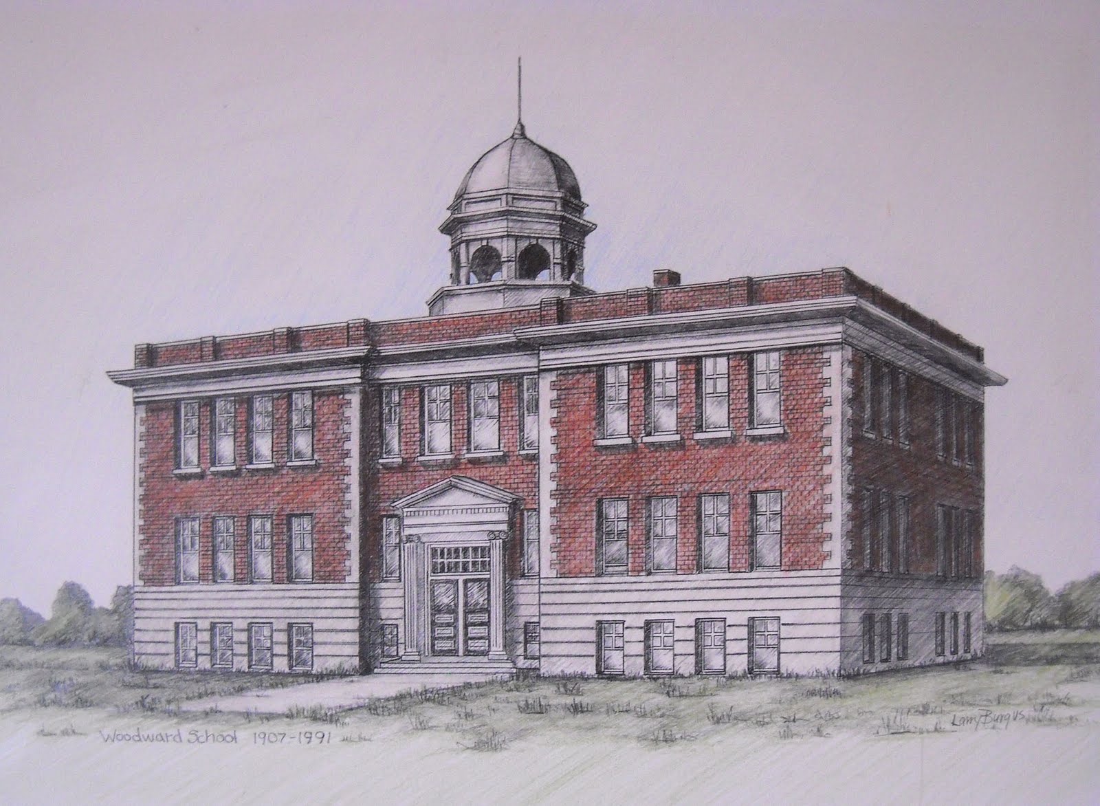 Larry's Artspot Woodward Community School....A visual memory of a