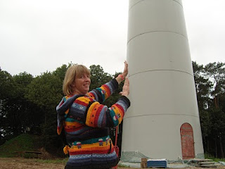 Holding up the windmill tower