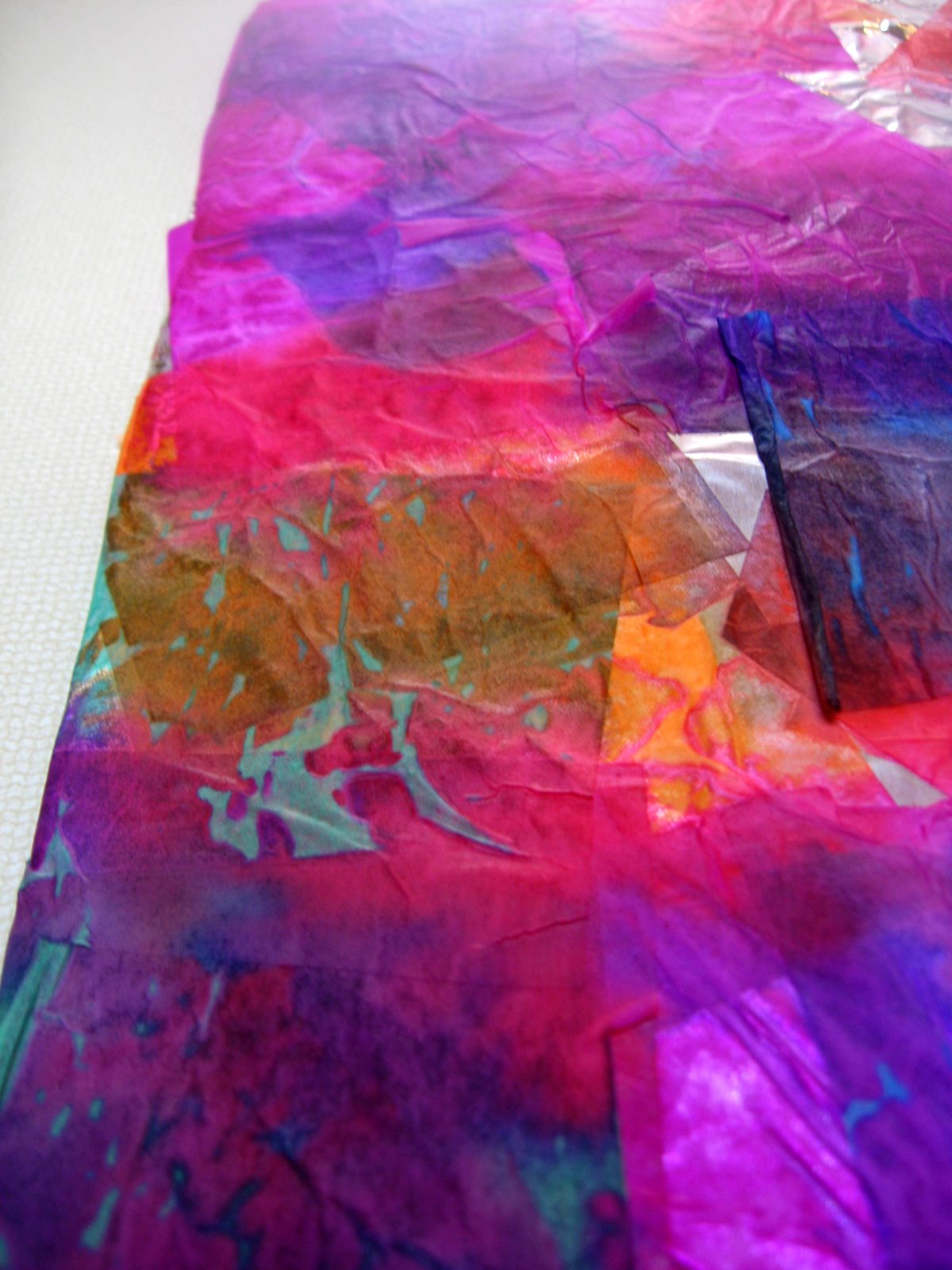 Fun Crafts for Preschoolers Tissue Paper Art
