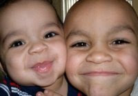 grandsons Baby Kenny and brother Devin