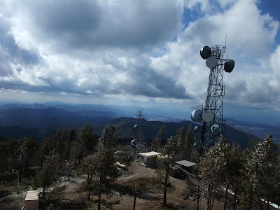 cell phone tower, mountain top, arizona