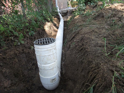 how to make PVC pipe from gutter, drain, rain water, underground