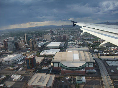 flying into downtown phoenix, stadium, airport flying into downtown phoenix, stadium, airport