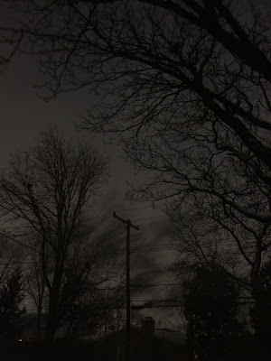 night skyline, winter, michigan night skyline, winter, michigan
