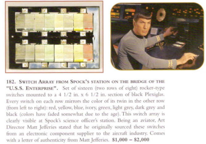 Star Trek Prop, Costume & Auction Authority: Star Trek: The Original ...