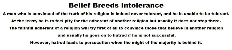 Belief Breeds Intolerance - 1