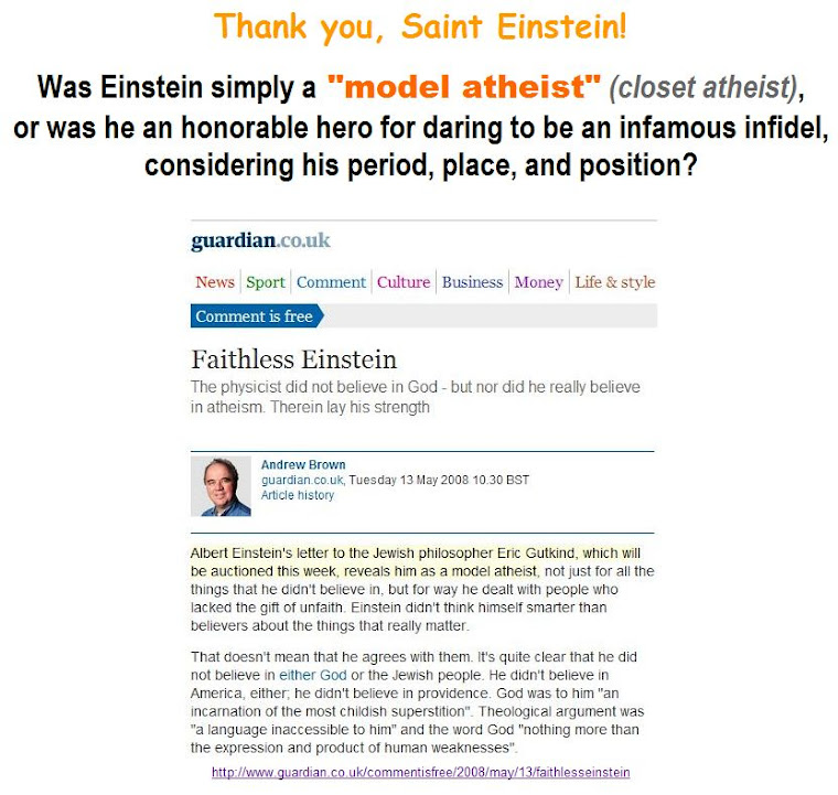 Was Einstein -  "a model atheist"?