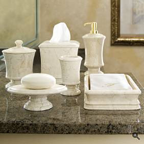 ACCESORIOS DE BAÑOS LUJOSOS - Mármol y Onice Ambar - Decoractual