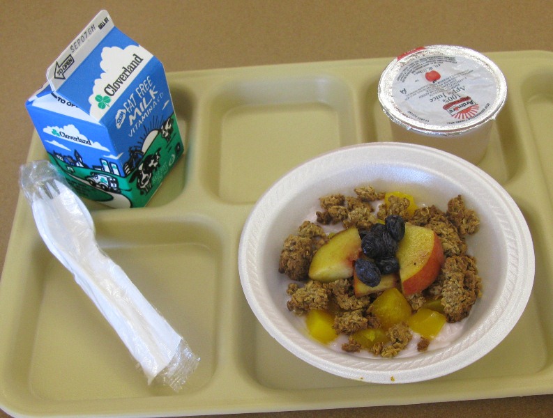 What's For School Lunch? USA School Breakfast Yogurt Parfait