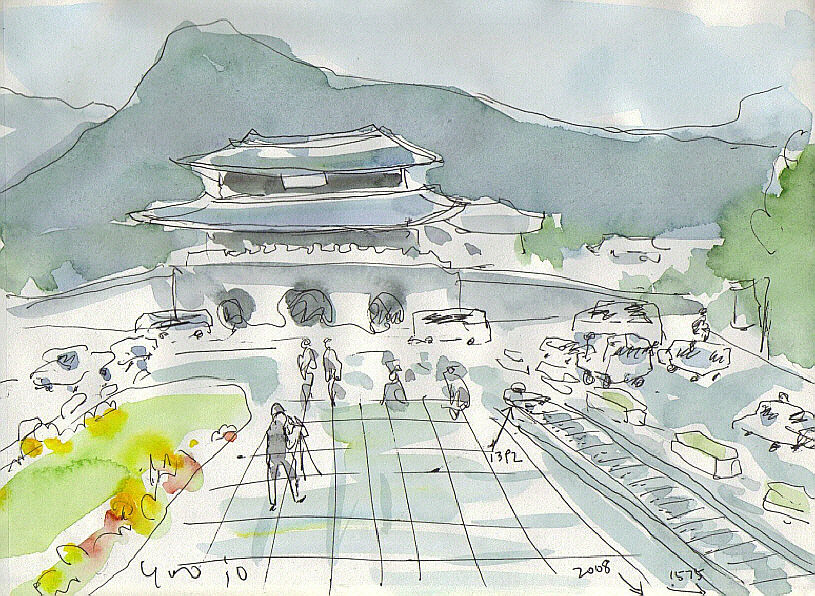 Yoo Drawing At Gwanghwamun Square Seoul Yoo Drawing At Gwanghwamun Square Seoul