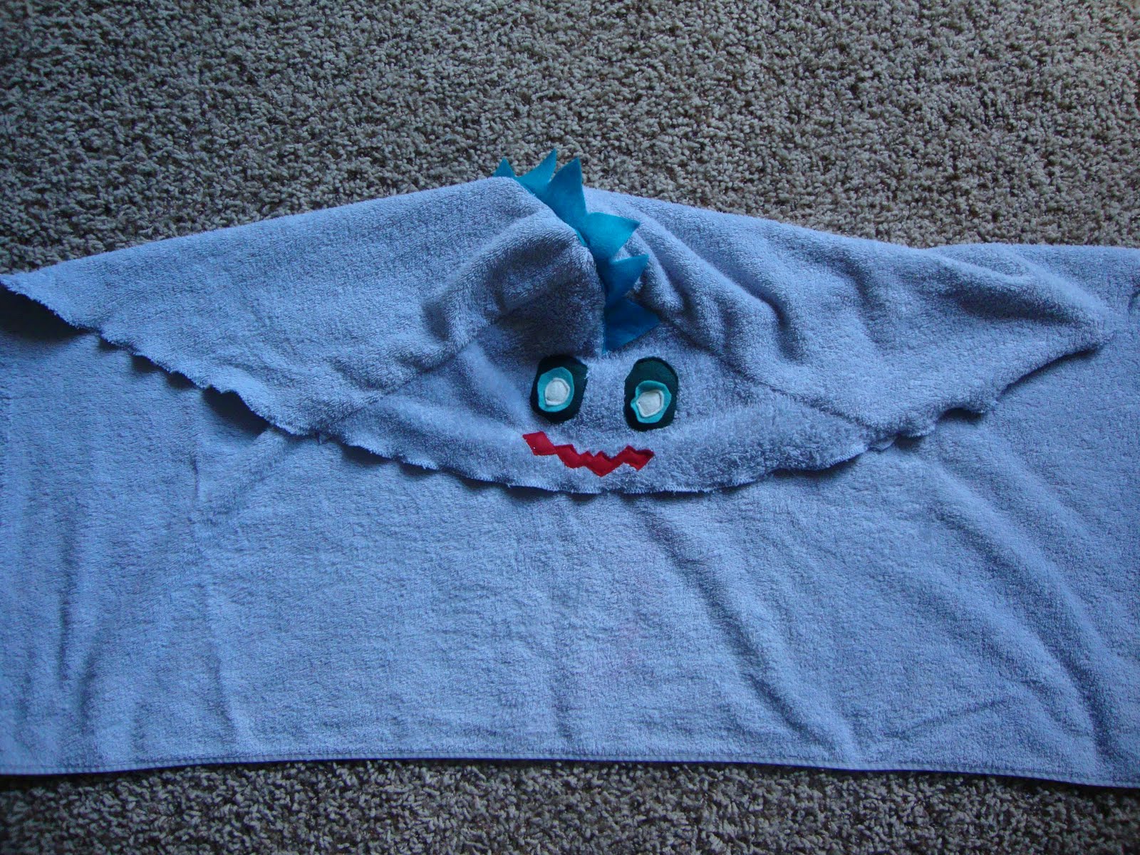 Mixed Baby Greens DIY Hooded Toddler Towel