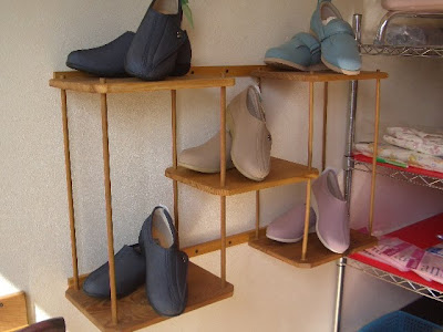 靴の陳列棚