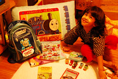 MY DOTER WITH HER THOMAS AND FRIEND- NUR ADLINA
