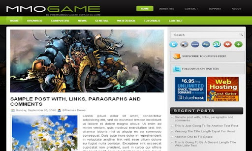 MmoGame Blogger Template